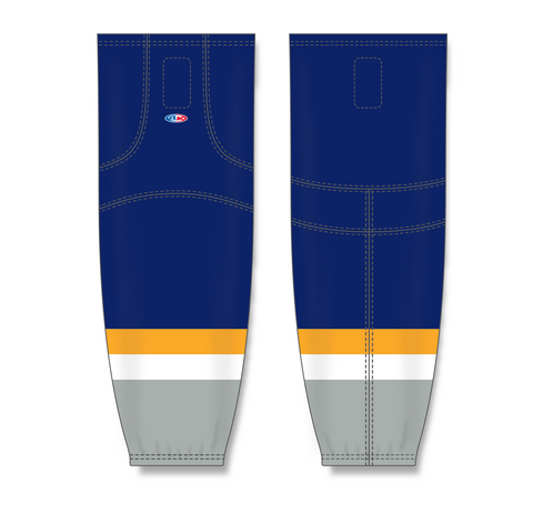 Athletic Knit (AK) HS2100-671 Nashville Predators Navy Mesh Ice Hockey Socks