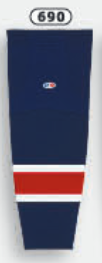 Athletic Knit (AK) HS2100-690 Columbus Blue Jackets Navy Mesh Ice Hockey Socks