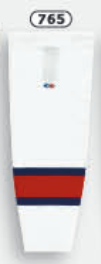 Athletic Knit (AK) HS2100-765 Lethbridge Hurricanes White Mesh Ice Hockey Socks