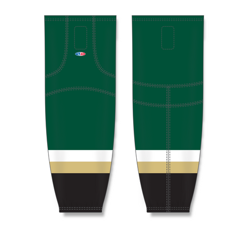 Athletic Knit (AK) HS2100-792 New Texas (Dallas) Stars Dark Green Mesh Ice Hockey Socks