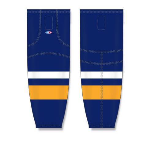 Athletic Knit (AK) HS2100-800 2008 Buffalo Sabres Navy Mesh Ice Hockey Socks