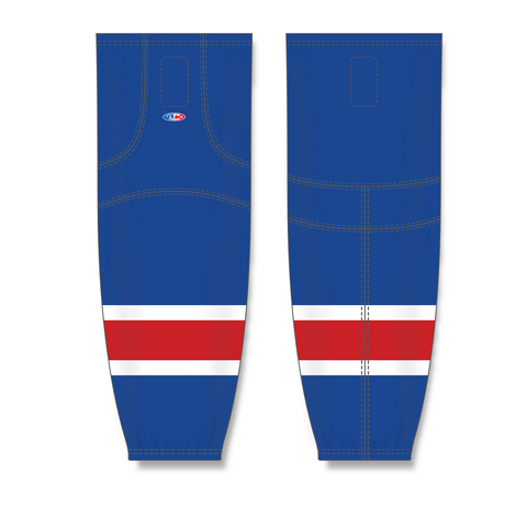 Athletic Knit (AK) HS2100-812 New York Rangers Royal Blue Mesh Ice Hockey Socks