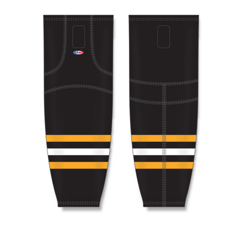 Athletic Knit (AK) HS2100-816 Wilkes-Barre/Scranton Penguins Black Mesh Ice Hockey Socks