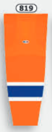 Athletic Knit (AK) HS2100-819 2015 Edmonton Oilers Third Orange Mesh Ice Hockey Socks