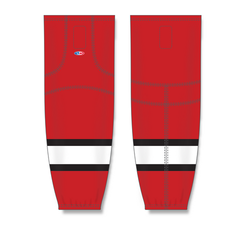 Athletic Knit (AK) HS2100-836 Carolina Hurricanes Red Mesh Ice Hockey Socks