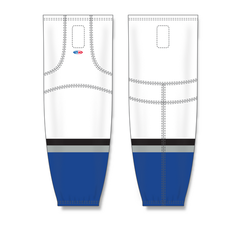 Athletic Knit (AK) HS2100-842 2009 Tampa Bay Lightning Third White Mesh Ice Hockey Socks