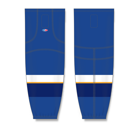 Athletic Knit (AK) HS2100-846 2011 St. Louis Blues Royal Blue Mesh Ice Hockey Socks