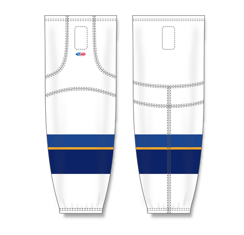 Athletic Knit (AK) HS2100-847 2011 St. Louis Blues White Mesh Ice Hockey Socks