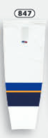 Athletic Knit (AK) HS2100-847 2011 St. Louis Blues White Mesh Ice Hockey Socks