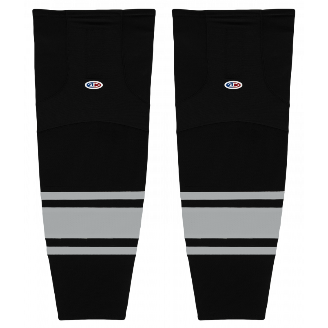 Athletic Knit (AK) HS2100-854 Black/Grey Mesh Ice Hockey Socks