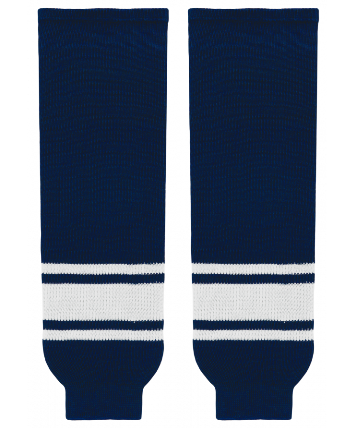 Athletic Knit (AK) HS630-216 Navy/White Knit Ice Hockey Socks