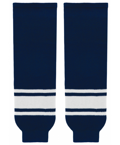 Athletic Knit (AK) HS630-216 Navy/White Knit Ice Hockey Socks