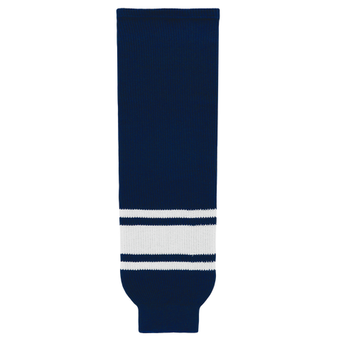 Athletic Knit (AK) HS630-216 Navy/White Knit Ice Hockey Socks