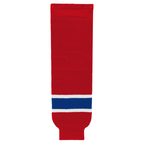 Athletic Knit (AK) HS630-308 Edmonton Oil Kings Red Knit Ice Hockey Socks