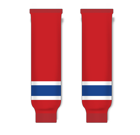 Athletic Knit (AK) HS630-308 Spokane Chiefs Red Knit Ice Hockey Socks