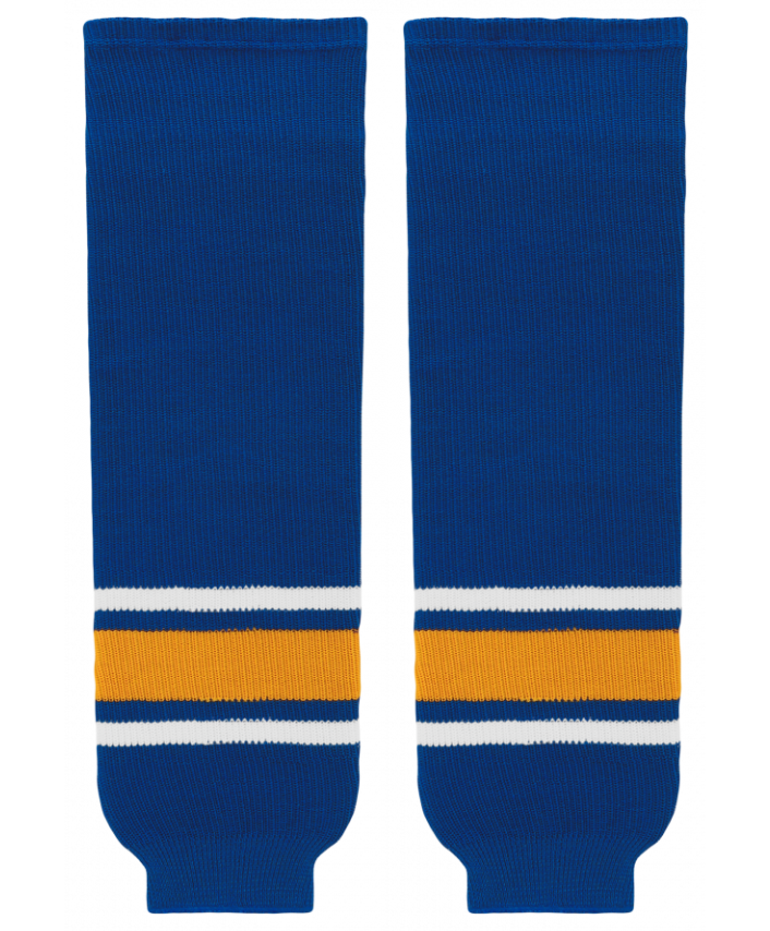 Athletic Knit (AK) HS630-316 Old St. Louis Blues Royal Blue Knit Ice Hockey Socks