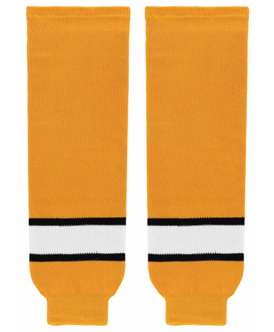 Athletic Knit (AK) HS630-329 Boston Bruins Gold Knit Ice Hockey Socks