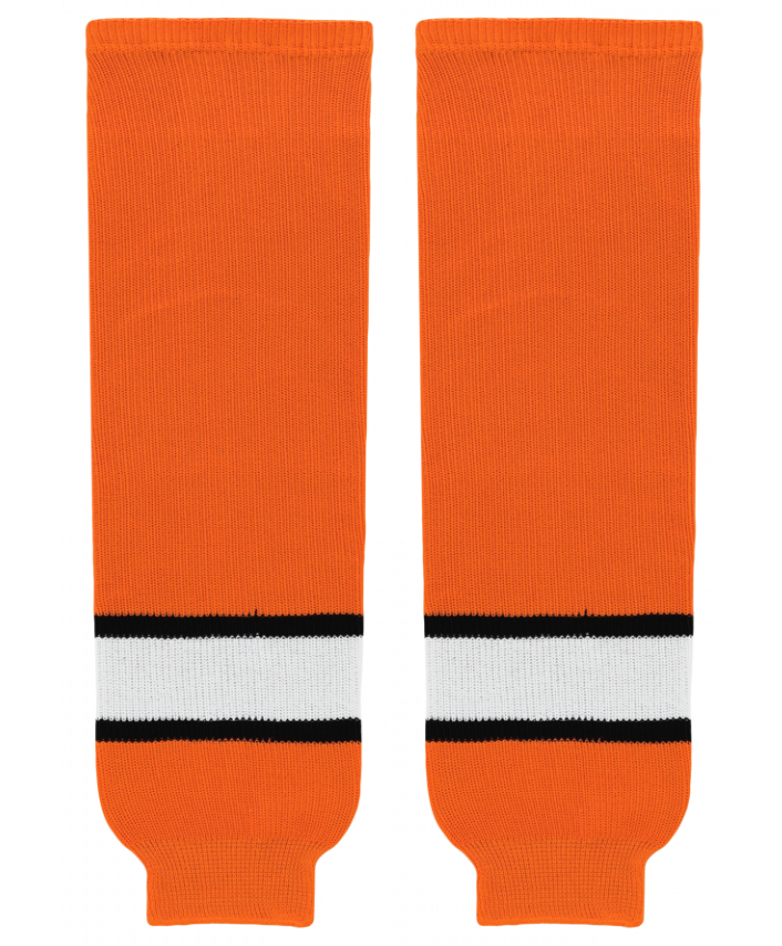 Athletic Knit (AK) HS630-330 Medicine Hat Tigers Orange Knit Ice Hockey Socks