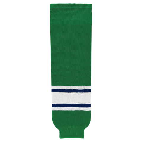 Athletic Knit (AK) HS630-347 Kelly Green/Royal Blue/White Knit Ice Hockey Socks