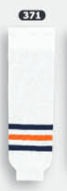 Athletic Knit (AK) HS630-371 Kamloops Blazers White Knit Ice Hockey Socks