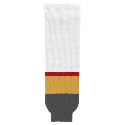 Athletic Knit (AK) HS630-395 2017 Las Vegas Golden Knights White Knit Ice Hockey Socks