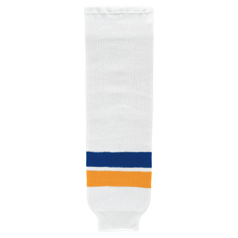 Athletic Knit (AK) HS630-449 2014 St. Louis Blues White Knit Ice Hockey Socks