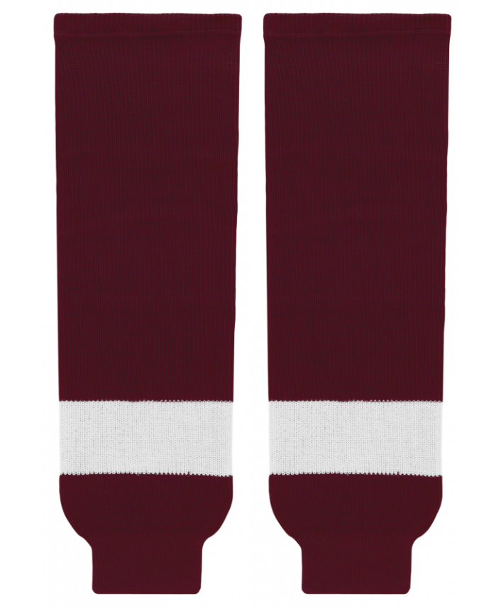 Athletic Knit (AK) HS630-480 Peterborough Petes Maroon Knit Ice Hockey Socks