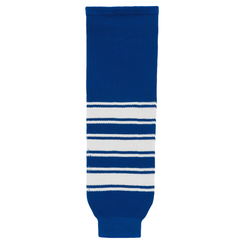 Athletic Knit (AK) HS630-504 New Toronto Maple Leafs Royal Blue Knit Ice Hockey Socks