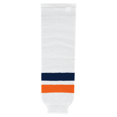 Athletic Knit (AK) HS630-511 New York Islanders White Knit Ice Hockey Socks