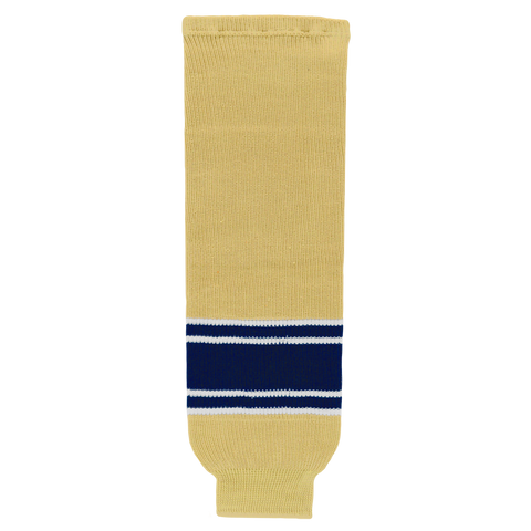 Athletic Knit (AK) HS630-522 University of Notre Dame Fighting Irish Vegas Gold Knit Ice Hockey Socks