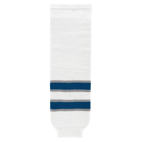 Athletic Knit (AK) HS630-596 2011 Winnipeg Jets White Knit Ice Hockey Socks