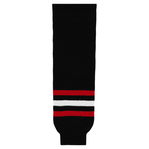 Athletic Knit (AK) HS630-614 Red Deer Rebels Black Knit Ice Hockey Socks