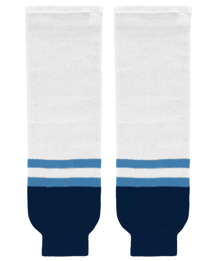 Athletic Knit (AK) HS630-667 2010 Florida Panthers Third White Knit Ice Hockey Socks