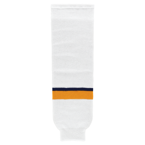 Athletic Knit (AK) HS630-676 2017 Nashville Predators White Knit Ice Hockey Socks