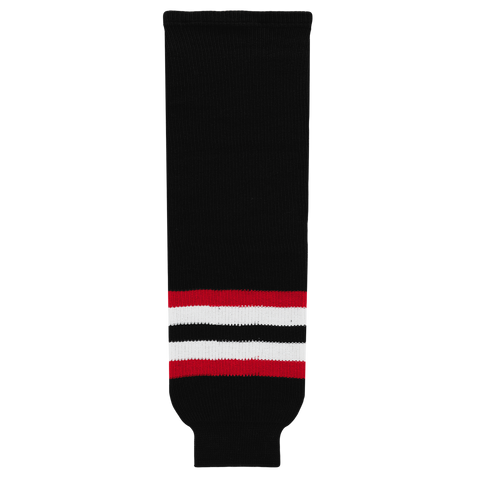 Athletic Knit (AK) HS630-936 2009 Ottawa Senators Third Black Knit Ice Hockey Socks