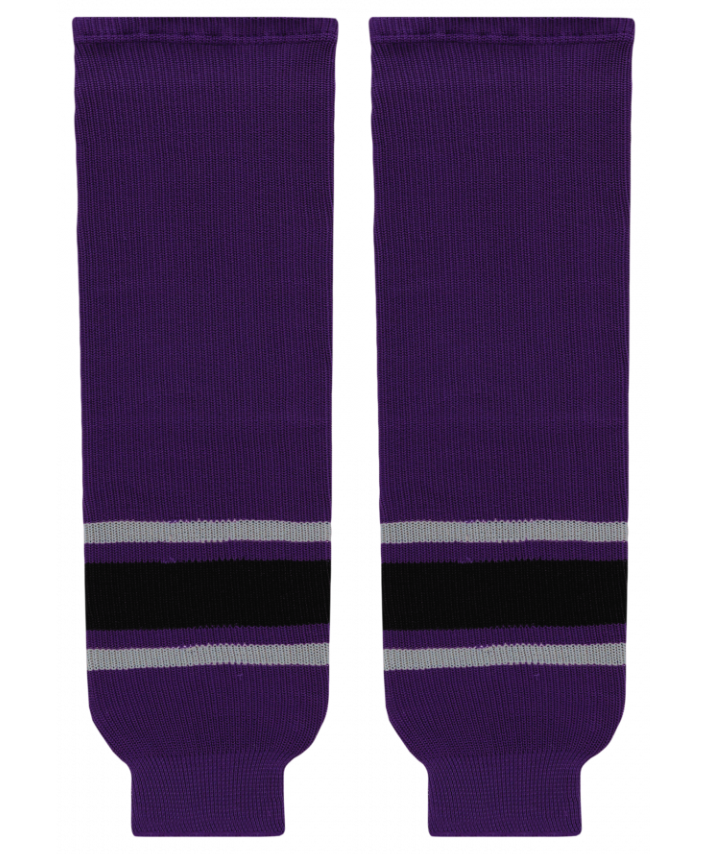 Athletic Knit (AK) HS630-953 Los Angeles Kings Third Purple Knit Ice Hockey Socks