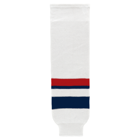 Athletic Knit (AK) HS630-981 2005 Team USA White Knit Ice Hockey Socks