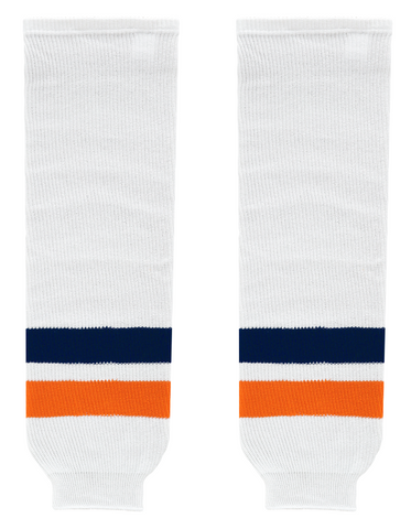 Athletic Knit (AK) HS630-511 New York Islanders White Knit Ice Hockey Socks