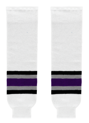 Athletic Knit (AK) HS630-952 1998 Los Angeles Kings White Knit Ice Hockey Socks