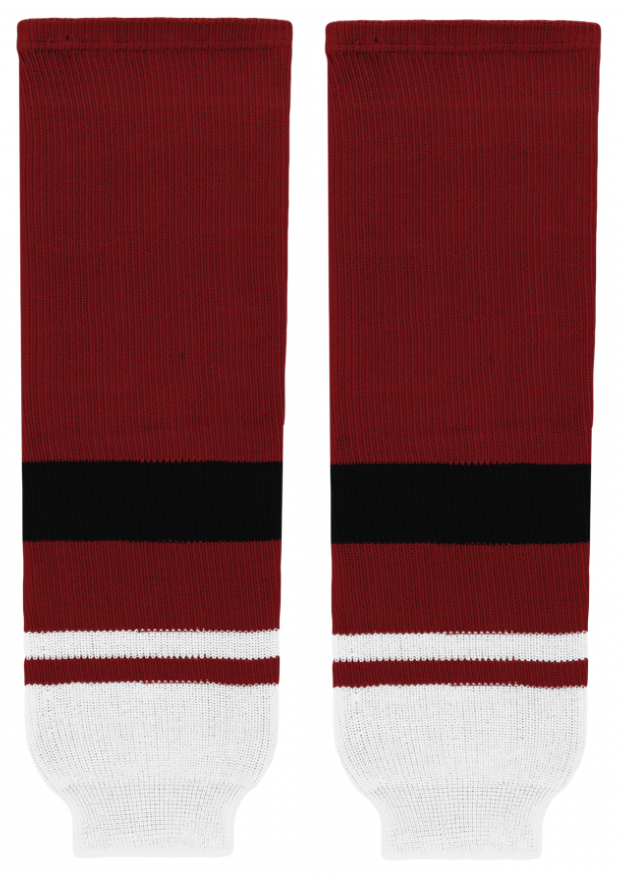 Athletic Knit (AK) HS630-582 2015 Arizona Coyotes AV Red Knit Ice Hockey Socks