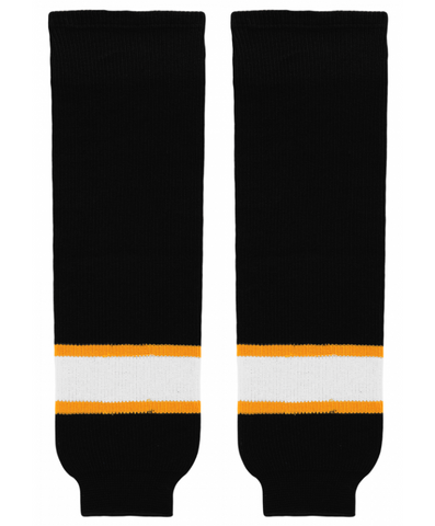 Athletic Knit (AK) HS630-300 Boston Bruins Black Knit Ice Hockey Socks