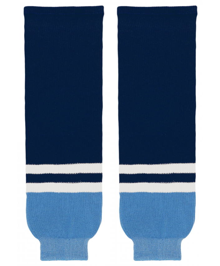 Athletic Knit (AK) HS630-665 2010 Florida Panthers Third Navy Knit Ice Hockey Socks