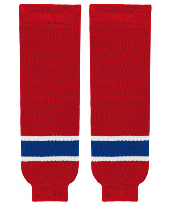 Athletic Knit (AK) HS630-308 Edmonton Oil Kings Red Knit Ice Hockey Socks