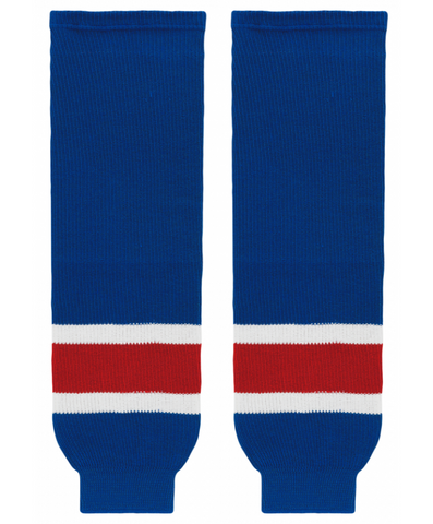 Athletic Knit (AK) HS630-812 Spokane Chiefs Royal Blue Knit Ice Hockey Socks