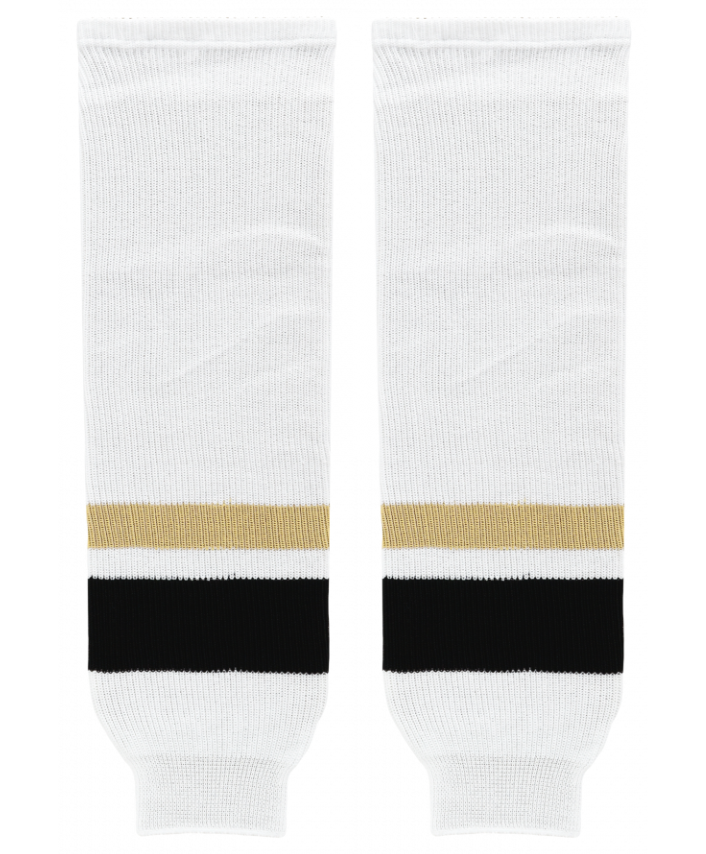 Athletic Knit (AK) HS630-515 New Pittsburgh Penguins Third White Knit Ice Hockey Socks