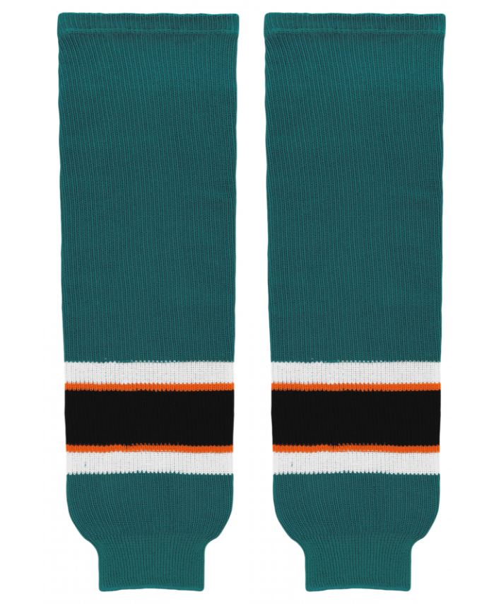 Athletic Knit (AK) HS630-736 2009 San Jose Sharks Dark Teal Knit Ice Hockey Socks