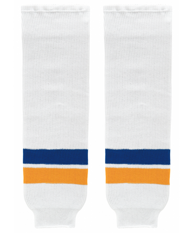 Athletic Knit (AK) HS630-449 2014 St. Louis Blues White Knit Ice Hockey Socks