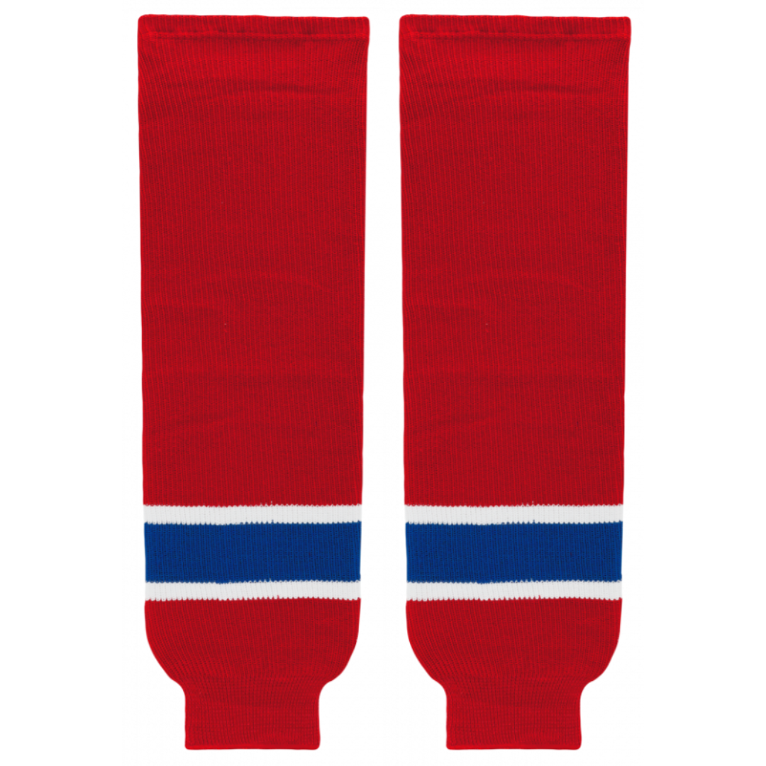 Athletic Knit (AK) HS630-308 Montreal Canadiens Red Knit Ice Hockey Socks