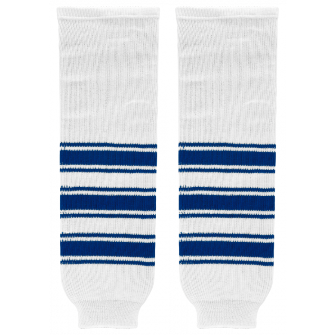 Athletic Knit (AK) HS630-505 New Toronto Maple Leafs White Knit Ice Hockey Socks