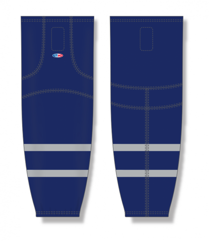 Athletic Knit (AK) HS2100-332 2021 Toronto Maple Leafs Reverse Retro Royal Blue Mesh Ice Hockey Socks